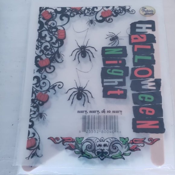 HALLOWEEN Robin's Nest Transfer Stickers for Cards - Picture 1 of 2